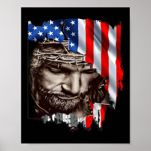 USA Flag 4. Juli Unabhängigkeitstag Patriotik Poster