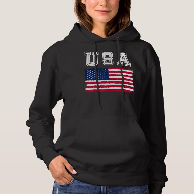 USA flag 4th of july us day of independence Hoodie (Vorderseite)