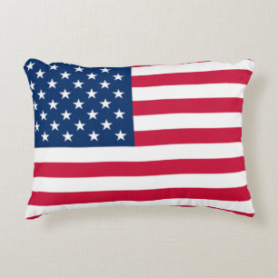 USA Flag Accent Pillow USA Dekokissen