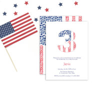 USA Flag Alfresco Garden 3. Geburtstag Party