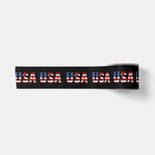 USA Flag American Flag US National Patriotic USA 4 Satinband