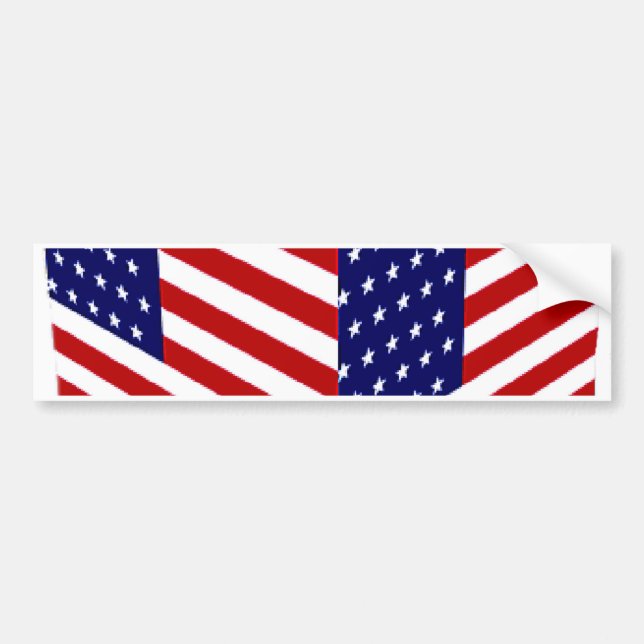 USA Flag_ Autoaufkleber (Vorne)