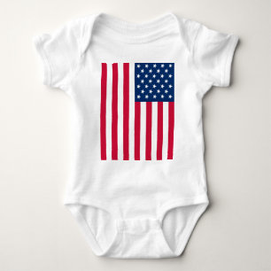 USA Flag Baby Bodysuit Baby Strampler
