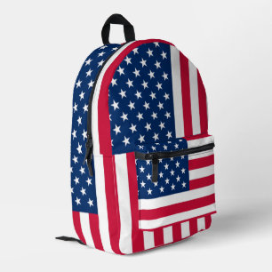 USA Flag Backpack American Patriotic Bedruckter Rucksack