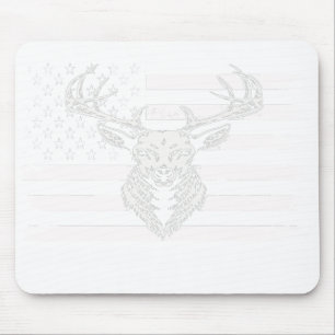 USA Flag Best Buckin' Pate Ever Dever Junting Mousepad