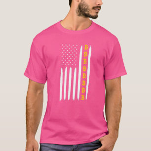 USA Flag Bitcoin Vintage BTC Crypto Mens Saying T-Shirt