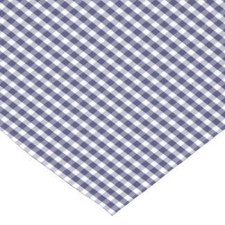 USA Flag Blue and White Gingham Checked Kurzer Tischläufer