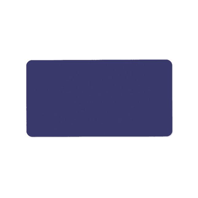 USA Flag Blue Royal Blue Deep Blue Adressaufkleber (Vorne)
