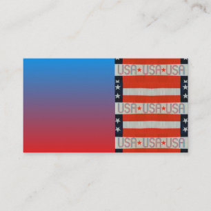 USA Flag Business Card Visitenkarte