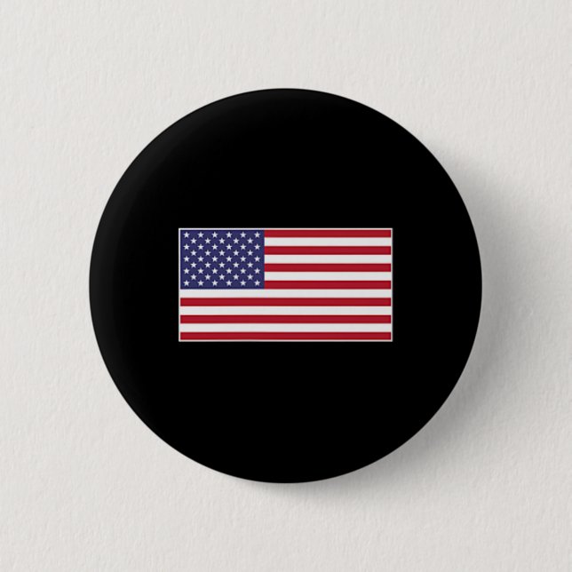 Usa Flag Chest Patch Star Spangled Banner American Button (Vorderseite)