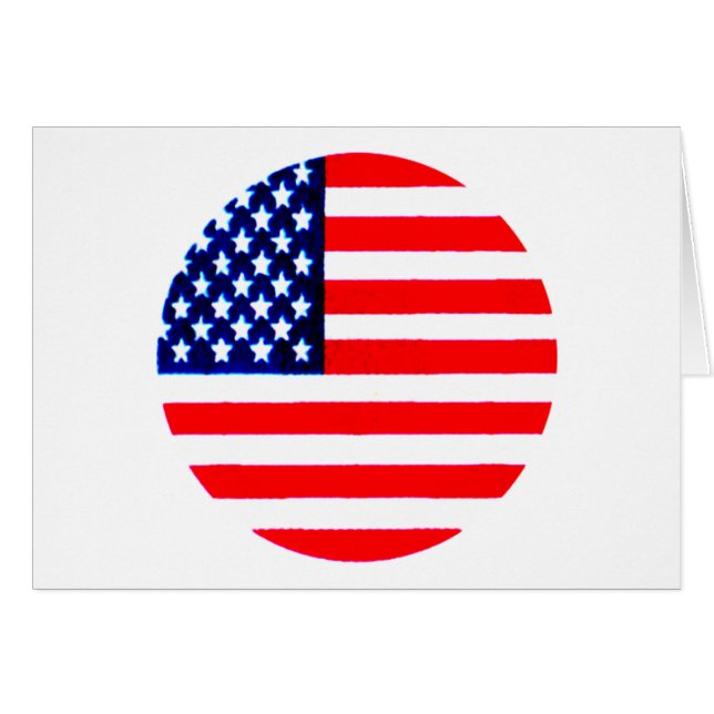 USA Flag Circle Tdhe MUSEUM Zazzle (Vorderseite (Horizontal))