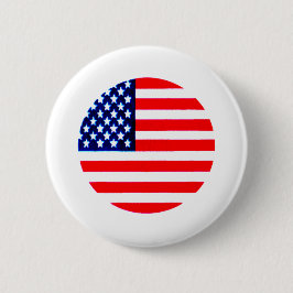 USA Flag Circle Tdhe MUSEUM Zazzle Button