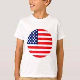 USA Flag Circle Tdhe MUSEUM Zazzle T-Shirt