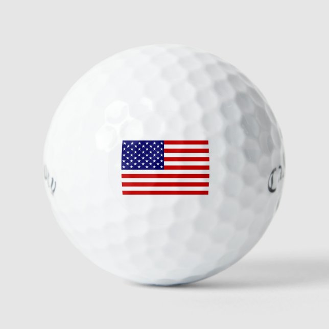 USA Flag css gbcnt Golfball (Vorderseite)