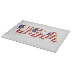 USA Flag Cutting Board Schneidebrett