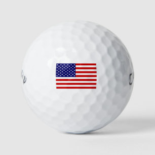 USA Flag cwb gbcnt Golfball