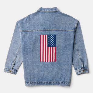 USA Flag Denim Jacket Jeansjacke