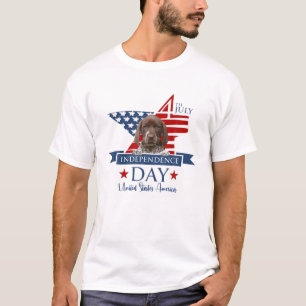 USA Flag Deutsch Kurzzeiger, Hund 4th of T-Shirt