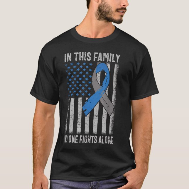 USA Flag Diabetes Typ 1 - Unterstützung der Famili T-Shirt (Vorderseite)
