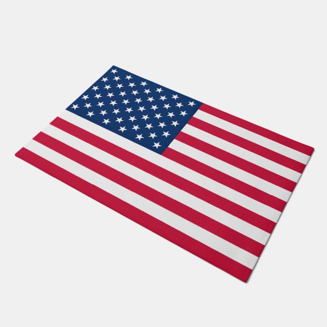 USA Flag Doormat Fußmatte (Schrägansicht)