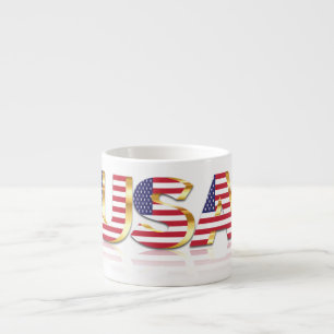 USA Flag Espresso Cup-USA Espressotasse