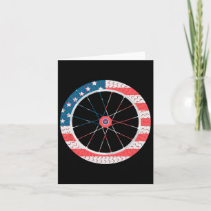 Usa Flag Fahrrad Unabhängigkeit Tag 4. Juli U Karte