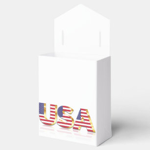 USA Flag Favor Box United States of America Geschenkschachtel