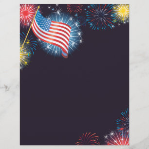 USA Flag & Fireworks Flyer