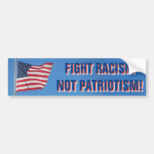 USA Flag Flag Rassismus nicht Patriotismus Autoaufkleber
