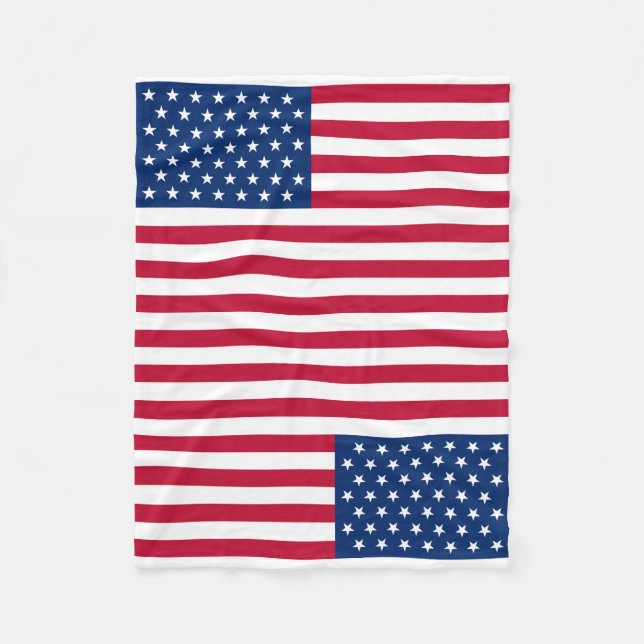 Usa Flag Fleece Blanket (Vorderseite)