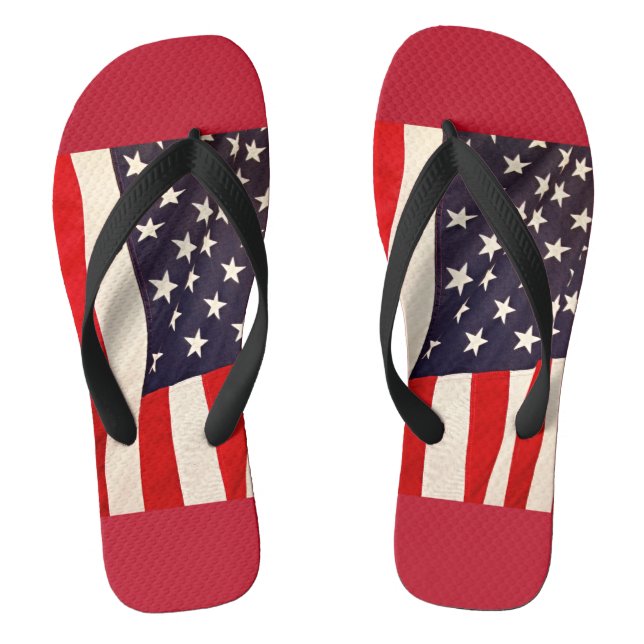 USA Flag Flip Flops (Fußbett)