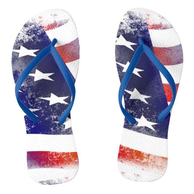 USA Flag Flip Flops (Fußbett)