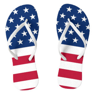 USA Flag Flip Flops Sandals