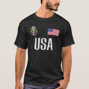 USA Flag Football Fan Men Women Kid T-Shirt