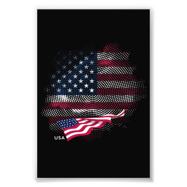 USA flag Fotodruck (Vorne)