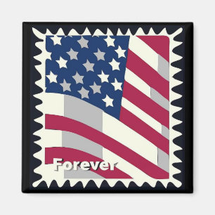 USA FLAG FÜR BRIEFMARKE MAGNET