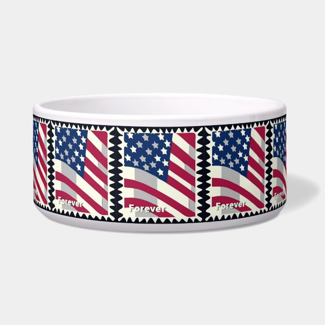 USA FLAG FÜR BRIEFMARKE NAPF (Vorderseite)
