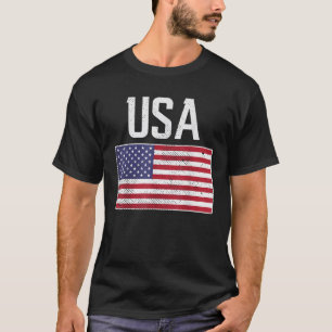 USA Flag Fußball Amerika Männer Frauen Kinder Jung T-Shirt