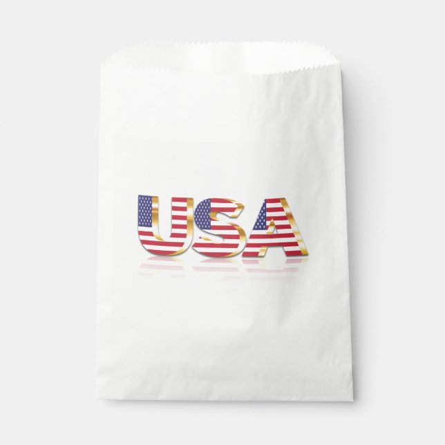 USA Flag Fvor Bag Geschenktütchen (Vorderseite)