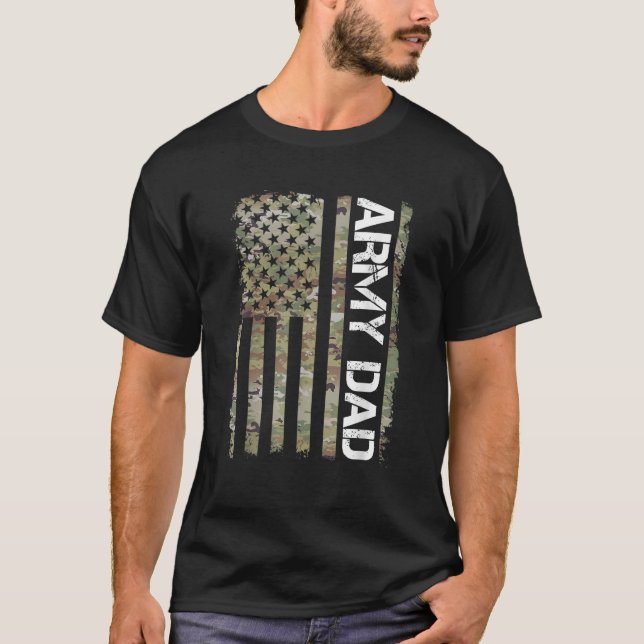 USA Flag Geschenk für den Vater T-Shirt (Vorderseite)
