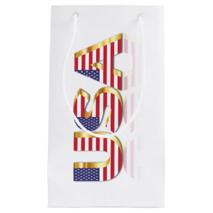 USA Flag Gift Bag - United States of America Kleine Geschenktüte
