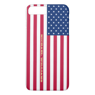 USA Flag Gold Monogram Patriotic American Stilvoll Case-Mate iPhone Hülle