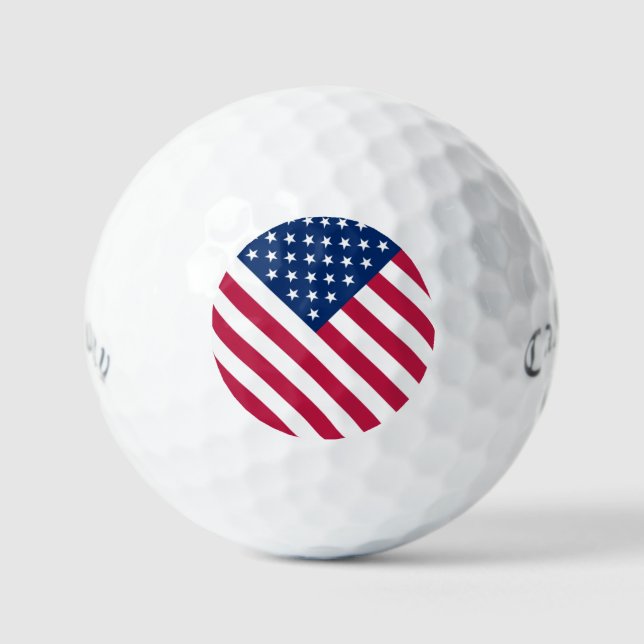 usa Flag Golf Bälle (Vorderseite)