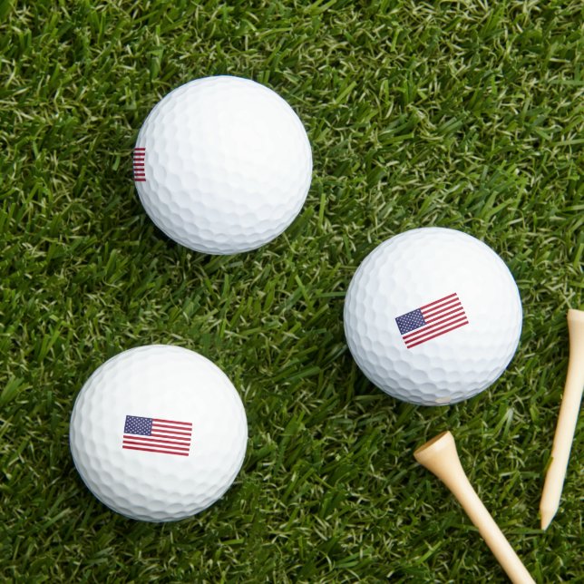 USA Flag Golf Balls Golfball (Insitu Gras)