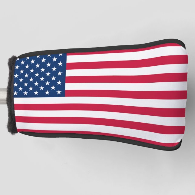 USA Flag Golf Head Cover Golf Headcover (Vorderseite)