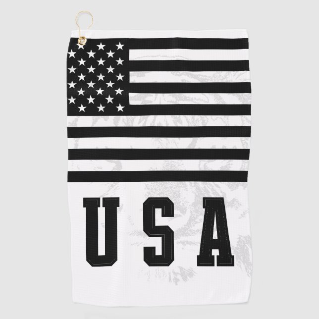 USA Flag Golf Towel Golfhandtuch (Vorderseite)