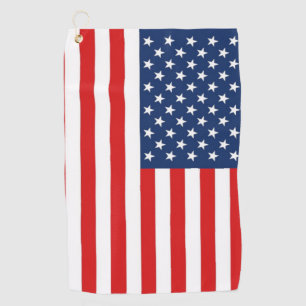 USA Flag Golf Tower Golfhandtuch