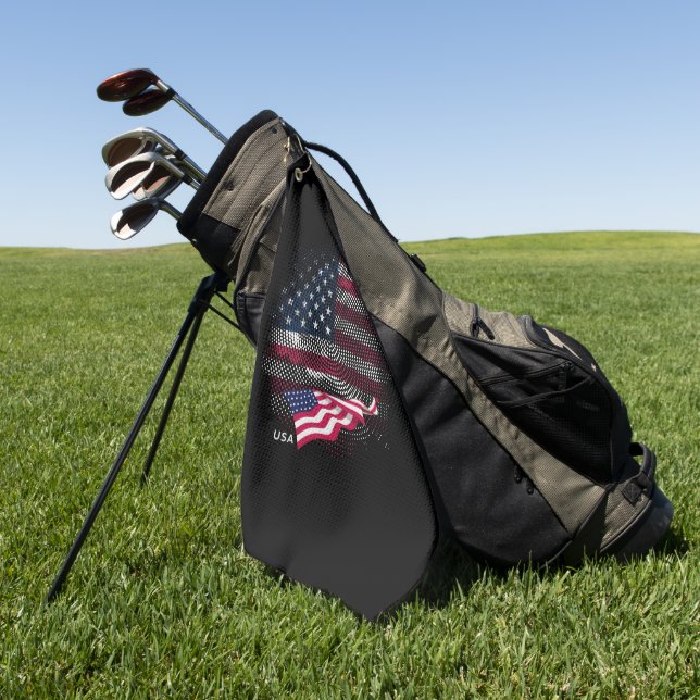 USA flag Golfhandtuch (Gras)