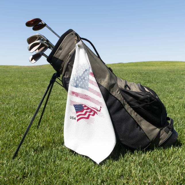 USA flag Golfhandtuch (Gras)