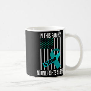 USA Flag Green Ribbon Shirt Mental Health Awards Kaffeetasse
